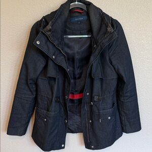 Cole Haan Men's Dark Blue Military Jacket